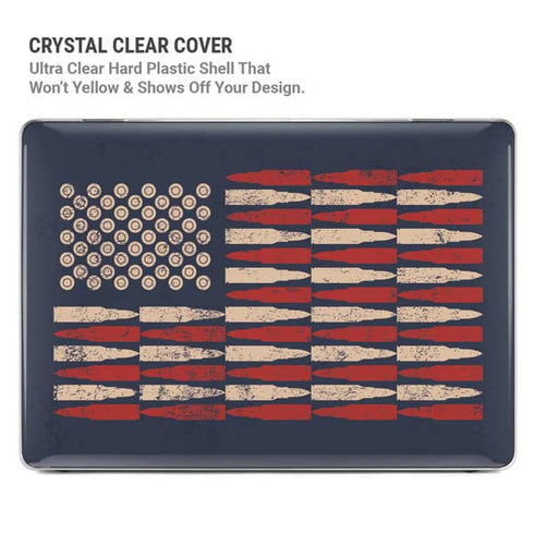 Blue Bullet American Flag MacBook Cases